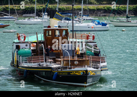 Der Raddampfer "Kingswear Castle", Dartmouth, Devon, England, Vereinigtes Königreich. Stockfoto