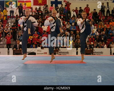 Lima, Peru. 29. September 2016. 10. WTF Taekwondo Poomsae Weltmeisterschaft in Lima statt. (C) Carlos Garcia Granthon/Fotoholica/Alamy Live-Nachrichten Stockfoto