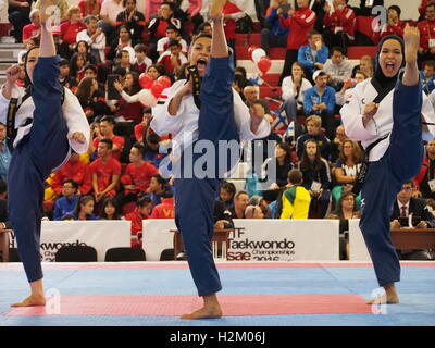 Lima, Peru. 29. September 2016. 10. WTF Taekwondo Poomsae Weltmeisterschaft in Lima statt. (C) Carlos Garcia Granthon/Fotoholica/Alamy Live-Nachrichten Stockfoto