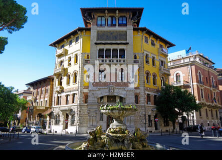 Rom, Italien, Quartier Coppedè um Piazza Mincio Stockfoto