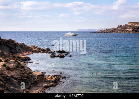 Ghajn Tuffieha Bay, Golden Bay, Malta Stockfoto