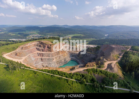 Luftaufnahme, Bilstein, Steinbruch in der Nähe von Rösenbeck