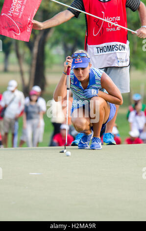 Lexi Thompson USA Champion des Honda LPGA Thailand 2016 Stockfotografie
