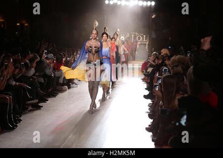 Sorapol bei der London Fashion Week Stockfoto