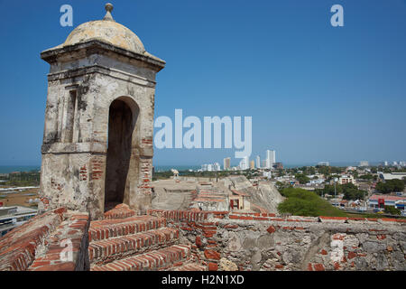 Burg von San Felipe De Barajas Stockfoto