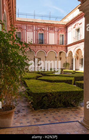 Innenhof im Museo de Bellas Artes, Sevilla, Spanien Stockfoto
