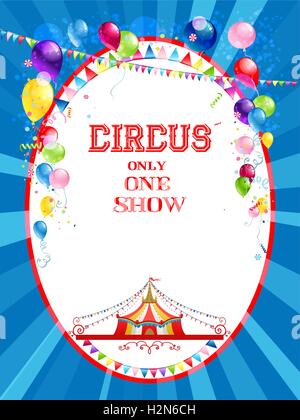 Zirkus helle Plakat Stock Vektor