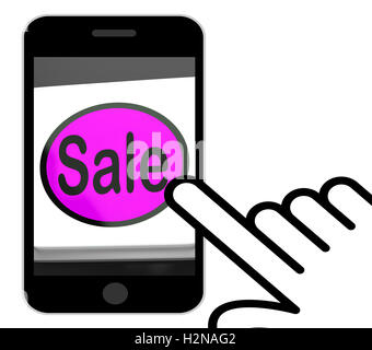 Vertrieb-Taste anzeigen, Aktionen und Angebote Stockfoto