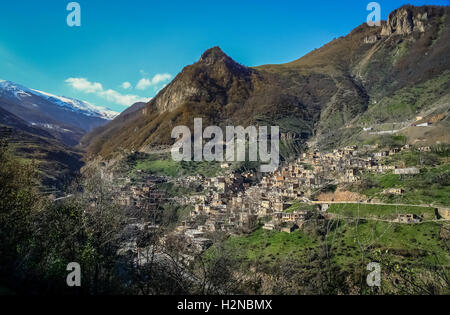 Bergdorf Masuleh im nördlichen Teil des Iran Stockfoto
