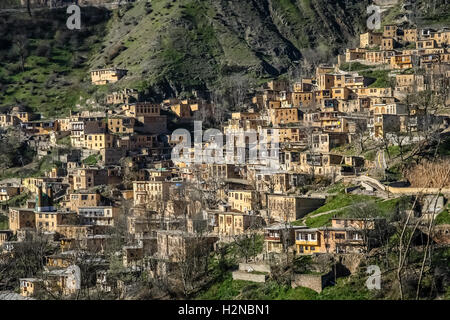 Bergdorf Masuleh im nördlichen Teil des Iran Stockfoto