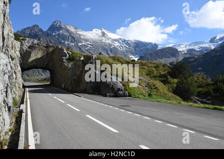 Berglandschaft in Susten pass auf die Schweizer Alpen Stockfoto