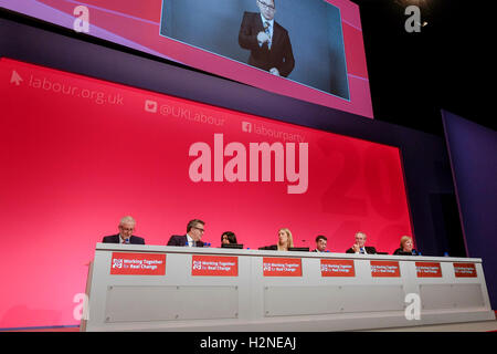 The Labour-Parteitag besucht auf 25.09.2016 bei ACC Liverpool, Liverpool. Personen im Bild:. Bild von Julie Edwards. Stockfoto