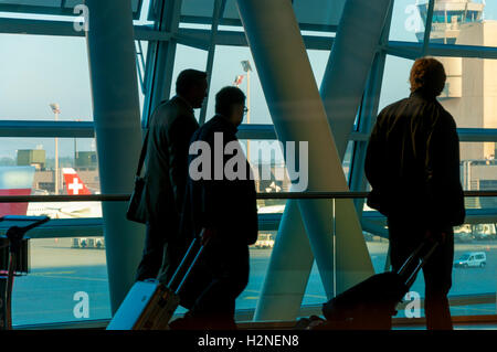 Zürich Flughafen, Flughafen Zürich, auch bekannt als Flughafen Kloten, der größte internationale Flughafen der Schweiz wichtigste Hub o Stockfoto