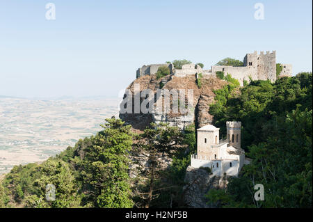 Torretta Pepoli Erice Sizilien Stockfoto