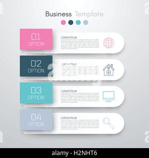Aktie Vector Geschäft Infografiken Stock Vektor