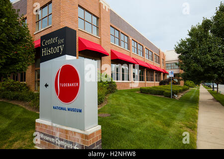 Außerhalb von Studebaker Nationalmuseum in South Bend, Indiana Stockfoto