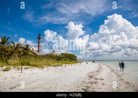 Sanibel Island Lighthouse auf Sanibel Island auf den Golf von Mexiko Südwestküste von Florida Stockfoto