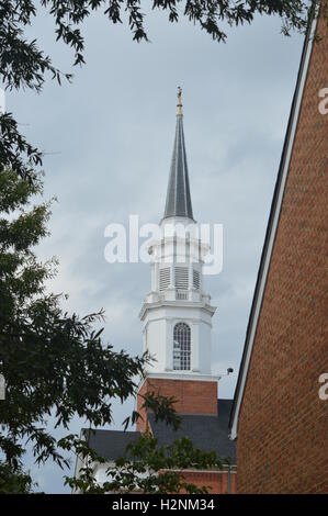 Kirchturm der ersten United Methodist Church in Chestertown, Kent County, Maryland, USA Stockfoto