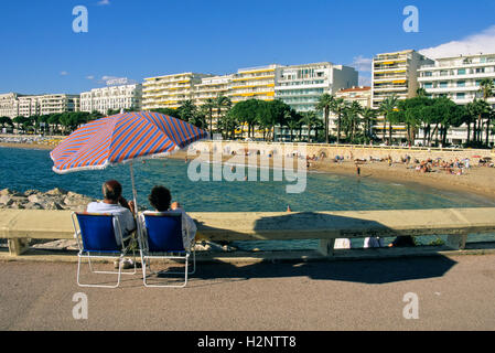 Senioren, Cannes, Côte d ' Azur, Frankreich Stockfoto