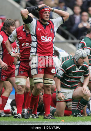 Alex Brown von Gloucester - Gloucester Rugby Vs Leicester Tigers - Guinness Premiership Final im Twickenham Stadium - 05.12.07 Stockfoto