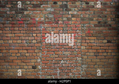 Ein verkauften roten Backsteinmauer. Stockfoto