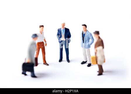 Team-Menschen in einer Zeile Stockfoto