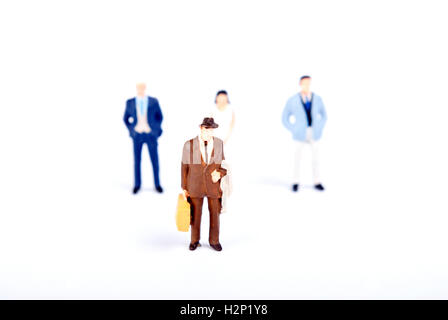 Manche Menschen reisen Arbeit Stockfoto