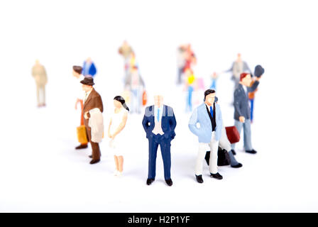 Team-Menschen in einer Zeile Stockfoto