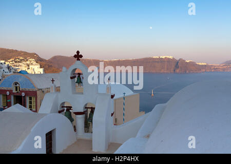 Aussicht von Oia, Santorini, Griechenland Stockfoto