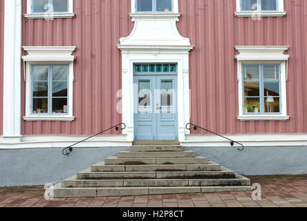 Außenseite des Rathauses Alingsås, Schweden Stockfoto