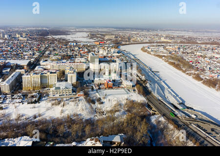 Blick auf historische Zentrum von Tjumen. Russland Stockfoto