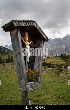 Überqueren der Alpen karwendel Stockfoto