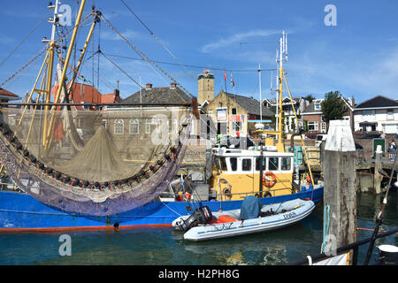 Terschelling Ebbe Flut fließen Meer Strandküste Niederlande Stockfoto