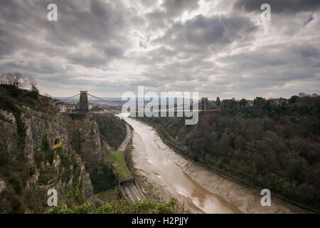 Die Clifton Suspension Bridge, Bristol, Großbritannien Stockfoto