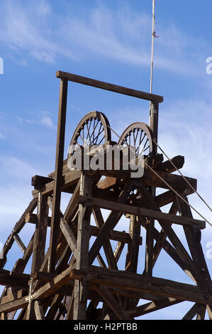 Minenschacht der Goldmine der Leonora in Australien-Western Stockfoto
