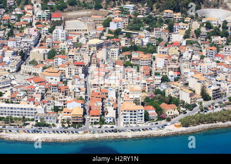 Luftbild auf Zakynthos Griechenland - Zakynthos-Stadt Stockfoto