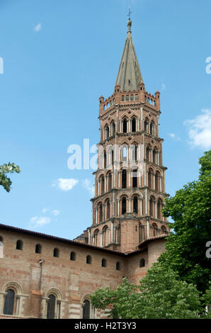 Basilique Saint-Sernin, Toulouse, Haute Garonne, Frankreich, Europa Stockfoto