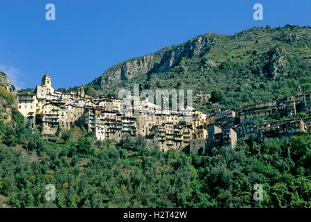 Dorf Saorgue, Alpes Maritimes, Frankreich, Europa Stockfoto