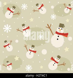 Retro-Winter Verwandte nahtlose Muster Stock Vektor