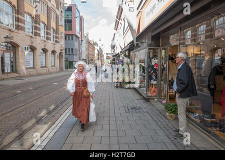 Jährliche Kulturnacht in Norrköping, Schweden - ein Fest der bildenden Kunst Stockfoto