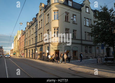 Jährliche Kulturnacht in Norrköping, Schweden - ein Fest der bildenden Kunst Stockfoto