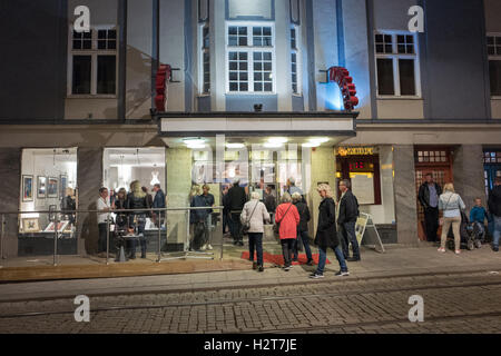 Jährliche Kulturnacht in Norrköping, Schweden - ein Fest der bildenden Kunst Stockfoto