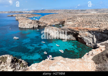 Blaue Lagune, Comino, Gozo, Malta Stockfoto