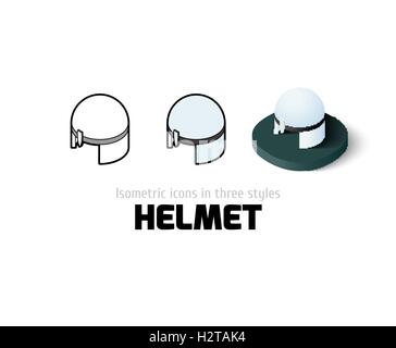 Helmsymbol im anderen Stil Stock Vektor