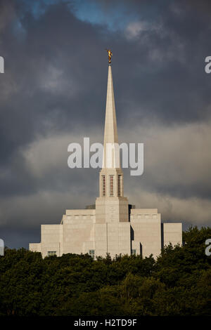 Preston-Tempel in England ist die 52. operative Tempel von der Kirche Jesu Christi der Heiligen der letzten Tage Chorley Mormone Templ Stockfoto