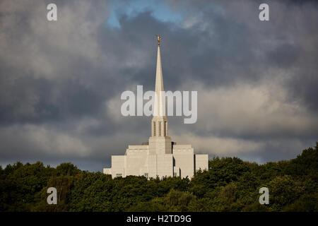 Preston-Tempel in England ist die 52. operative Tempel von der Kirche Jesu Christi der Heiligen der letzten Tage Chorley Mormone Templ Stockfoto