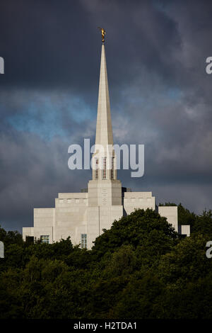 Preston-Tempel in England ist die 52. operative Tempel von der Kirche Jesu Christi der Heiligen der letzten Tage Chorley Mormone Templ Stockfoto