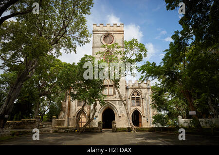 Barbados St. John Parish Kirche gotische äußere historische Geschichte bedeutende Wahrzeichen Kirche Religion religiöse Bogen Stockfoto
