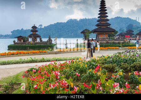 Pura Ulun Danu Bratan. Lake Bratan.  Bali. Indonesien, Asien. Stockfoto