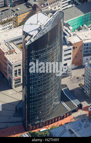 Luftbild, RWE-Turm, Dortmund, Ruhrgebiet, Nordrhein-Westfalen, Deutschland, Europa, Luftbild-Vögel-Augen-Blick-Antenne Stockfoto